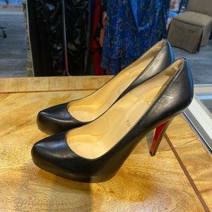 Christian Louboutin Platform Red Bottoms sz 37 1.5